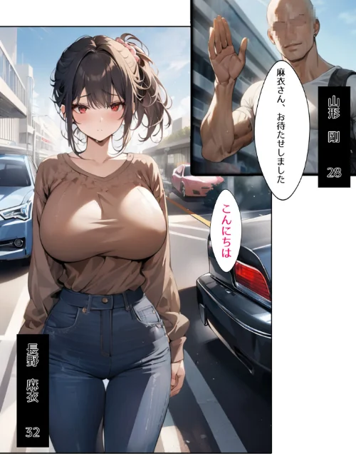 {エロ漫画}ミニマム爆乳妻恥辱の不倫温泉旅行 モザイク版/制作:bbの部屋 あいラビ/ 試し読みサンプル 3ページ目