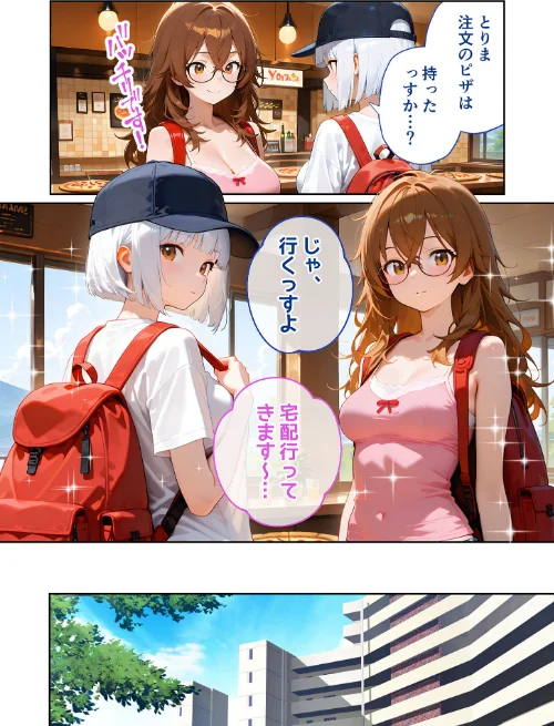 {エロ漫画}BiXXX Delivery モザイク版/制作:我々ぺこり/ 試し読みサンプル 8ページ目