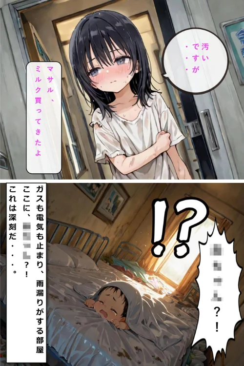 {エロ漫画}レ○プされていた少女を保護したら花嫁になった話 モザイク版/制作：hentaiedge あいラビ/ 試し読みサンプル 7ページ目
