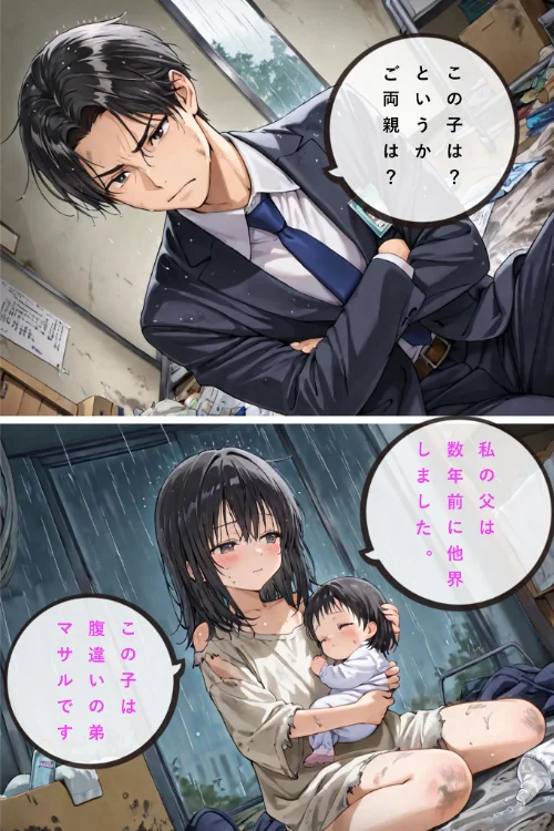 {エロ漫画}レ○プされていた少女を保護したら花嫁になった話 モザイク版/制作：hentaiedge あいラビ/ 試し読みサンプル 8ページ目
