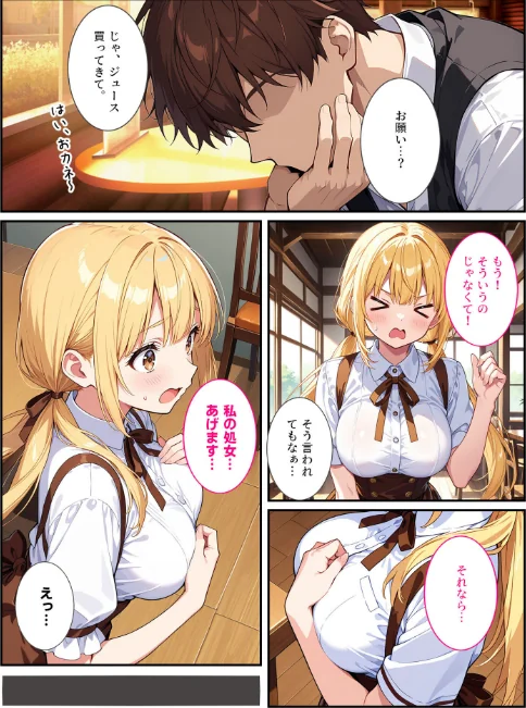 {エロ漫画}落ち込んでるオレに爆乳の後輩女子が処女をくれました！ モザイク版/制作：StudioSR あいラビ/ 試し読みサンプル 8ページ目