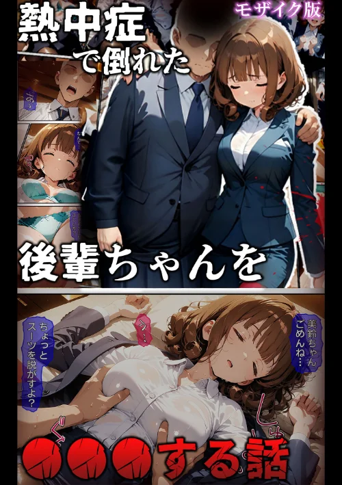 {エロ漫画}熱中症で倒れた後輩ちゃんを●●●する話 モザイク版/制作:ばななメモリアル あいラビ/ 試し読みサンプル 2ページ目