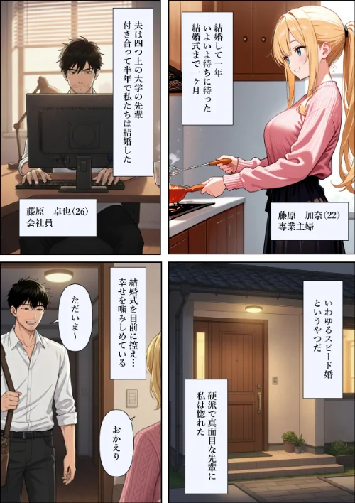 {エロ漫画}結婚式前夜に…【モザイク版】(単話)/制作:憧れ委員会/ 試し読みサンプル 2ページ目